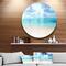 Designart - Sand of Beach in Blue Caribbean Sea' Seascape Metal Artwork